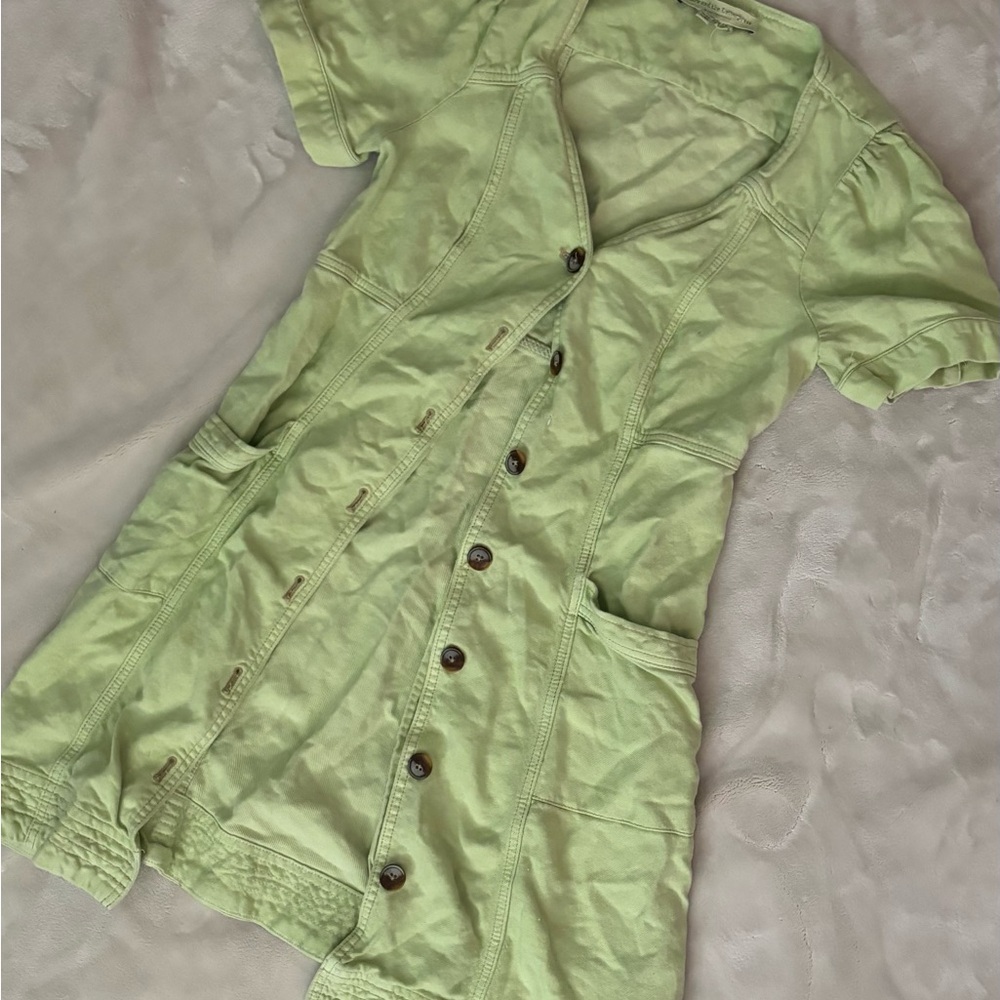 Anthropologie Light Green Utility Jacket